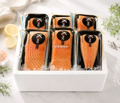Thùng 5-7 khay cá hồi Nauy phi lê 1.9-2kg