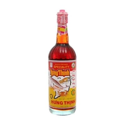 Nước mắm cá cơm đặc sản 40N Hưng Thịnh chai 750ml