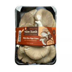 Nấm bào ngư xám tươi Nấm Xanh vỉ 200g (1 Vỉ)