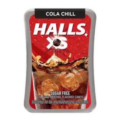 Kẹo ngậm không đường hương Cola Chill Halls XS hộp 12g