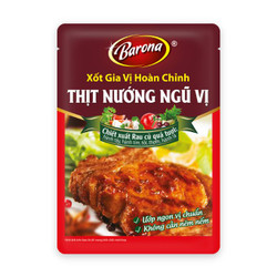 Xốt gia vị hoàn chỉnh thịt nướng ngũ vị Barona gói 80g