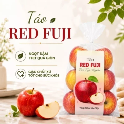 Táo Red Fuji Nam Phi túi từ 950g