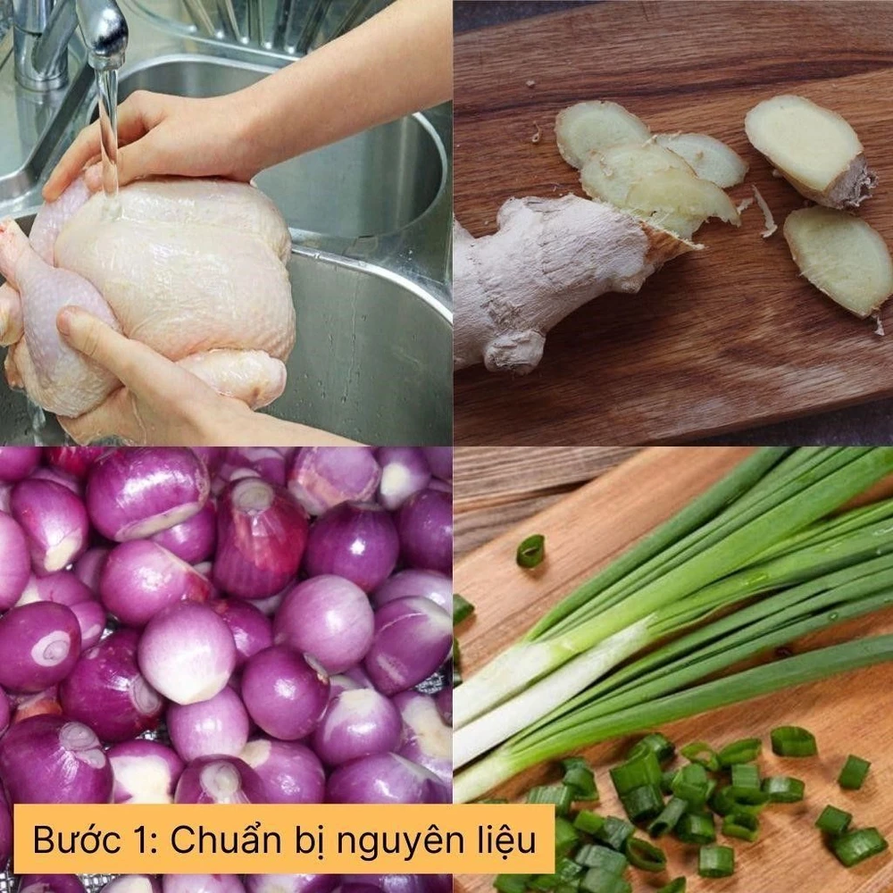 chuẩn bị nguyên liệu