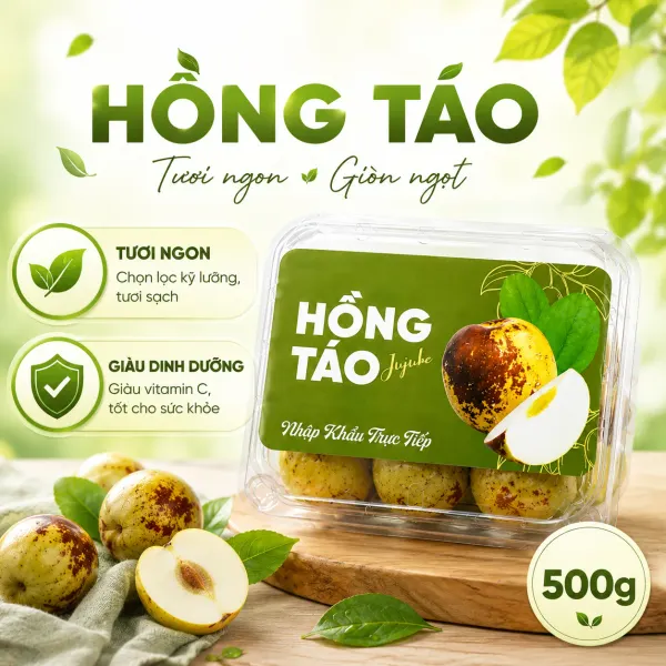 Hồng táo hộp 500g