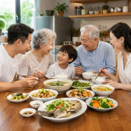 Thực đơn cho ông bà và trẻ nhỏ nên xây dựng như thế nào để cả nhà cùng ngon miệng?