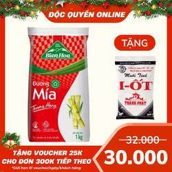 Đường mía thượng hạng Biên Hòa túi 1kg