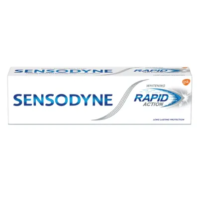 Kem đánh răng rapid action whitening Sensodyne tuýp 100g