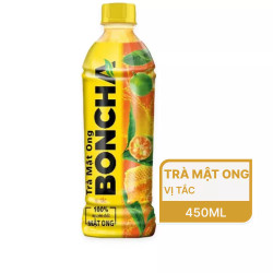 Trà mật ong vị tắc Boncha chai 450ml (1 Chai)
