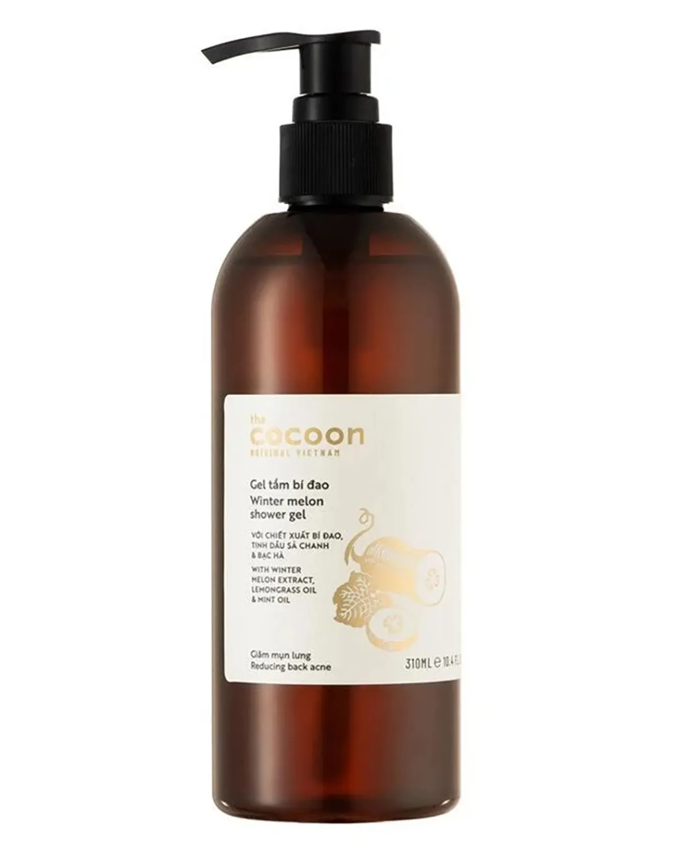 Gel Tắm Cocoon Bí Đao Hỗ Trợ Cải Thiện Mụn Lưng Cocoon Winter Melon Shower Gel 310ml - Image 1