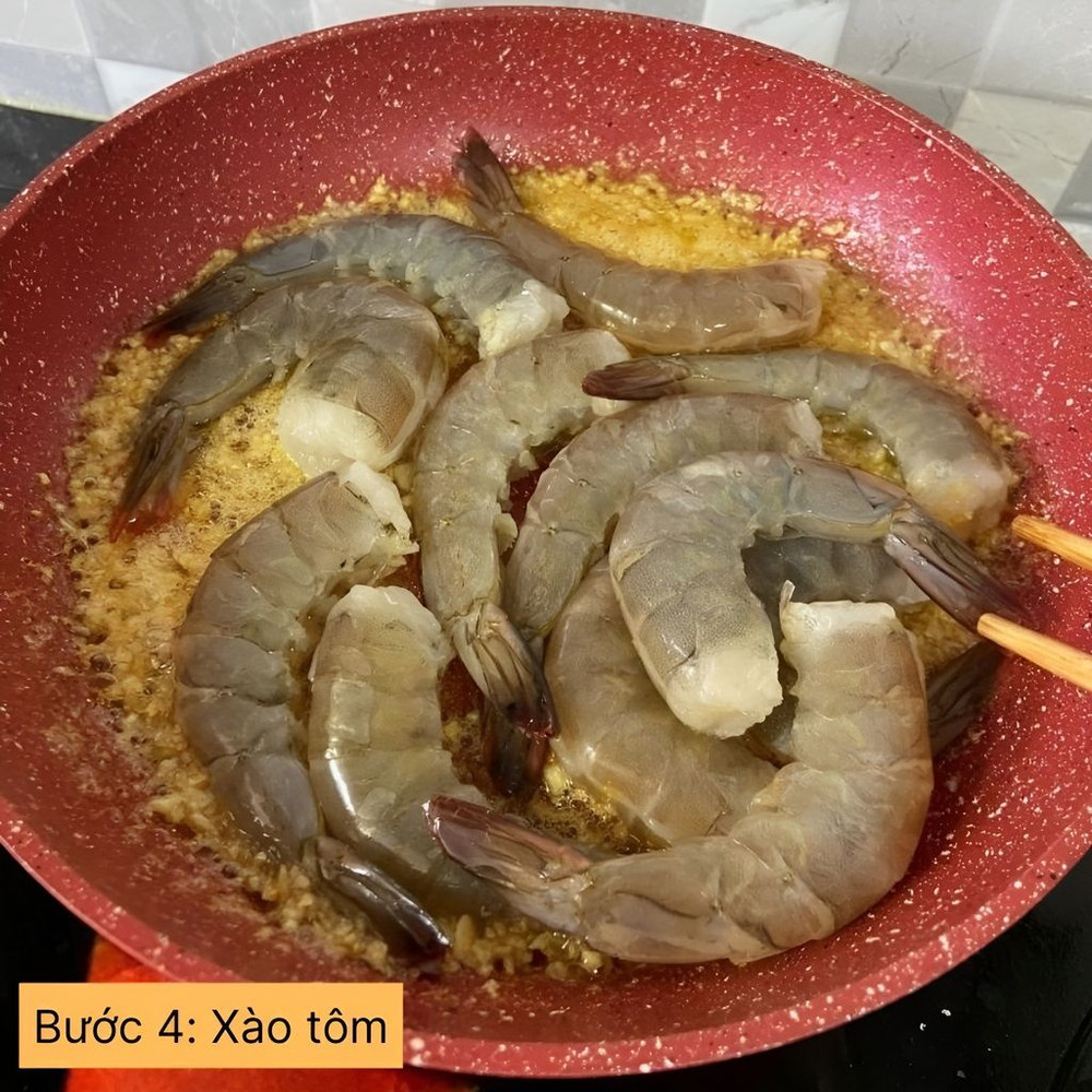 xào tôm