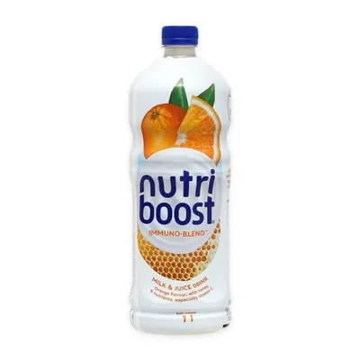 Nước sữa trái cây vị cam Nutri Boost chai 1L