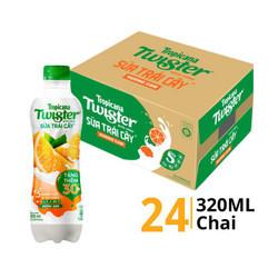 Thùng nước uống sữa trái cây Twister hương cam chai 320ml (24 Chai)