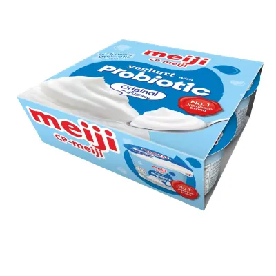 Lốc 4 hộp sữa chua Meiji original 90g