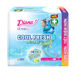 Băng vệ sinh sensi cool fresh siêu mỏng cánh Diana gói 20 miếng