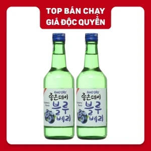 Combo 2 chai rượu soju Good Day hương việt quất 13.5% 360ml