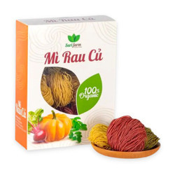 Mì rau củ mix 3 màu Suri Farm hộp 400g