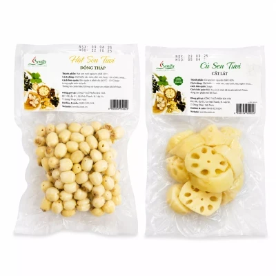 Combo hạt sen tươi 200g và củ sen tươi 250g