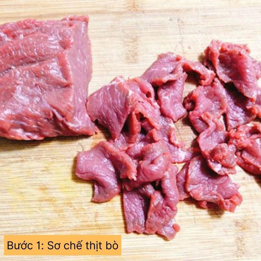sơ chế thịt bò