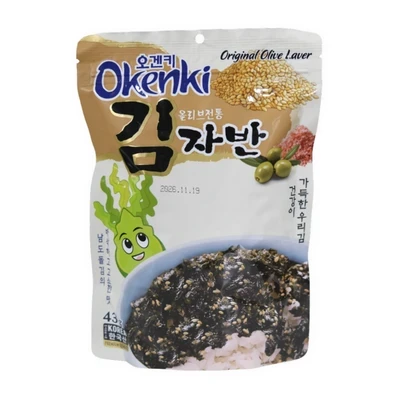 Rong biển trộn cơm oliu BBQ Okenki gói 43g