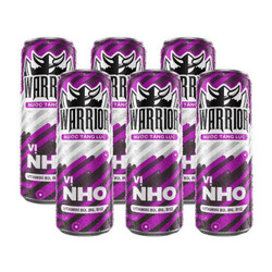 Lốc nước tăng lực vị nho Warrior lon 320ml (6 Lon)