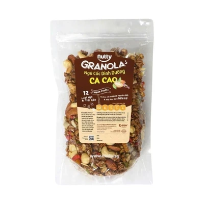 Granola ngũ cốc dinh dưỡng cacao Nutty gói 250g