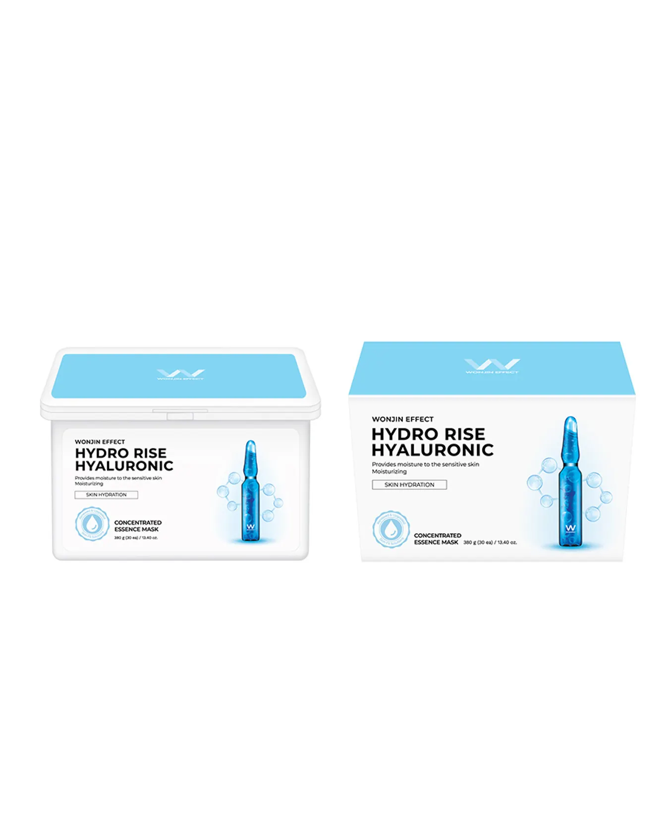 Hộp 30 Mặt Nạ Giúp Dưỡng Da Chuẩn Clinic Mỗi Ngày WonJin Effect Mask 350g - Xanh dương cấp ẩm - Image 3