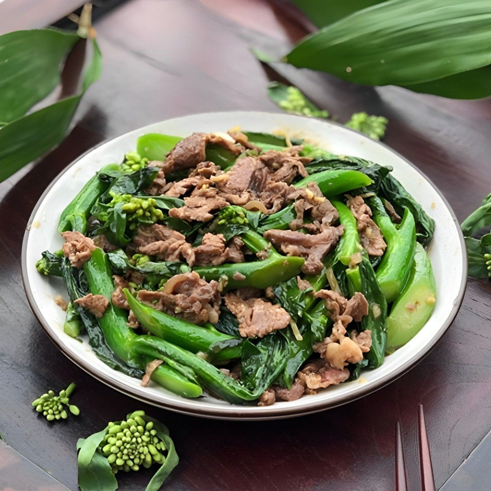 Bò xào rau cải