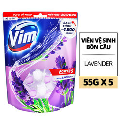 Viên vệ sinh bồn cầu oải hương Vim túi 5 cái (1 Túi)