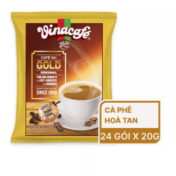 Cà phê sữa 3in1 VinaCafé Gold Original túi 24 gói x 20g