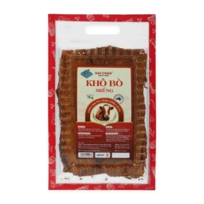 Khô bò miếng Hải Châu hộp 70g