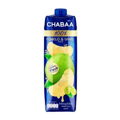Nước ép bưởi & nho 100% Chabaa hộp 1L