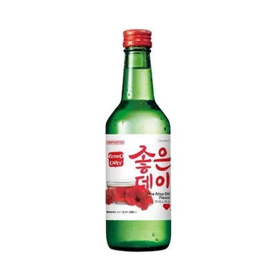 Rượu soju Good Day hương atiso đỏ 12.5% chai 360ml