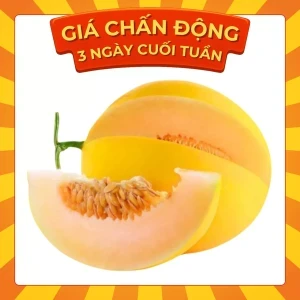 Dưa lê Hoàng Kim trái khoảng 1.5Kg