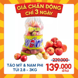 Táo Mỹ & Nam Phi túi 3kg (1 Túi)