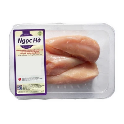 Phi lê ức gà không da Ngọc Hà vỉ 500g