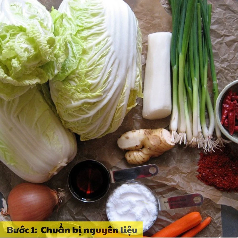 chuẩn bị nguyên liệu