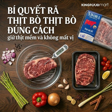 Bí quyết rã đông thịt bò đúng cách giữ thịt mềm và không mất vị