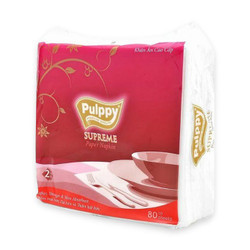 Khăn giấy ăn supreme 2 lớp Pulppy gói 80 tờ
