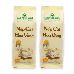 Combo 2 Nếp cái hoa vàng Vinh Hiển túi 1kgx2