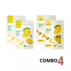 Combo 4 gói xoài sấy dẻo We'natur