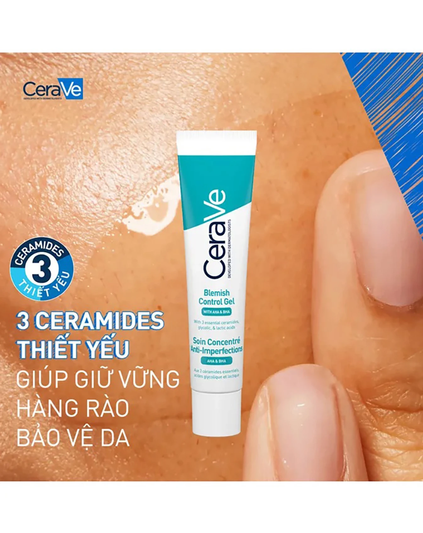 Gel Giảm Mụn Cerave Blemish Control Gel Mờ Thâm, Thu Nhỏ Lỗ Chân Lông 40ml TM001 - Image 4