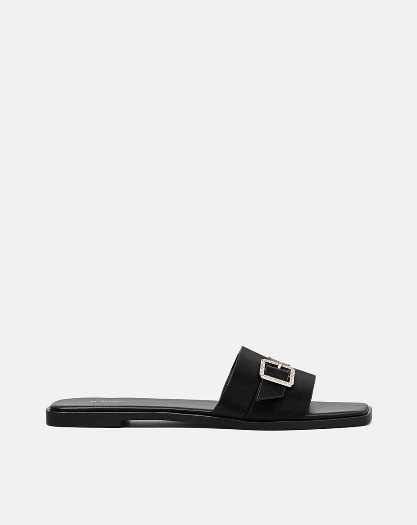 Giày Sandal Phối Quai Buckle Đính Đá - Image 1