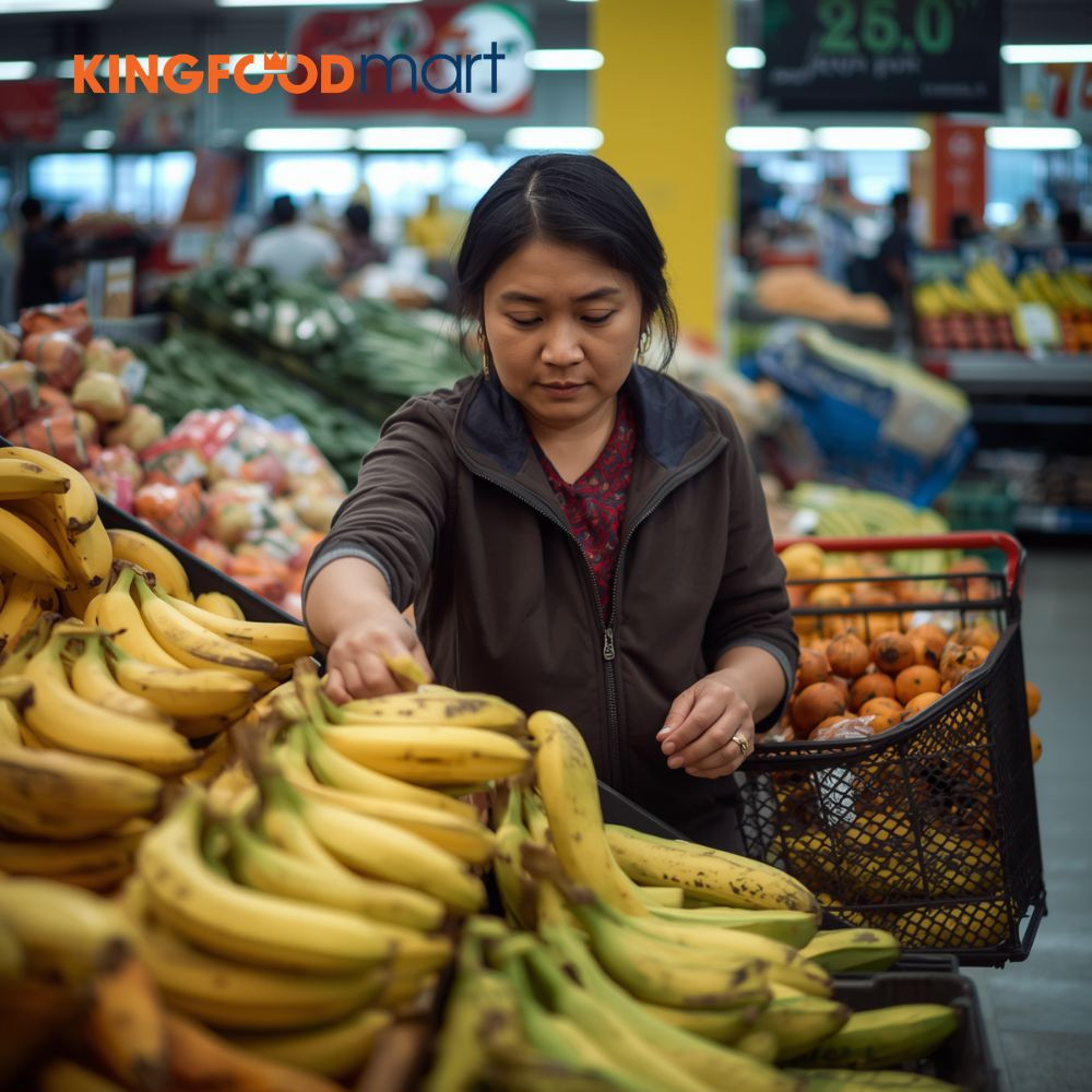 Chuối tại Kingfoodmart được nhập trực tiếp từ các trang trại uy tín, có chứng nhận tiêu chuẩn VietGAP, GlobalGAP