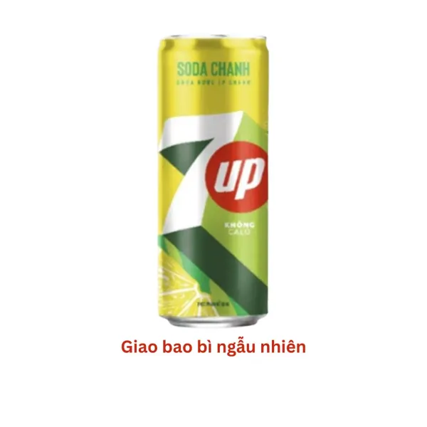 Nước ngọt soda chanh không calo 7up lon 320ml