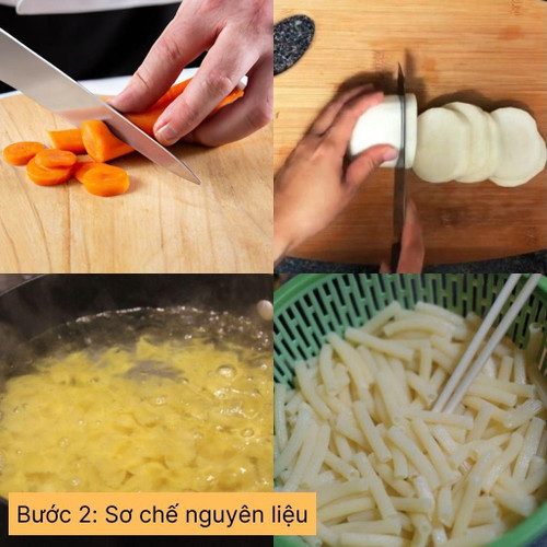 sơ chế nguyên liệu