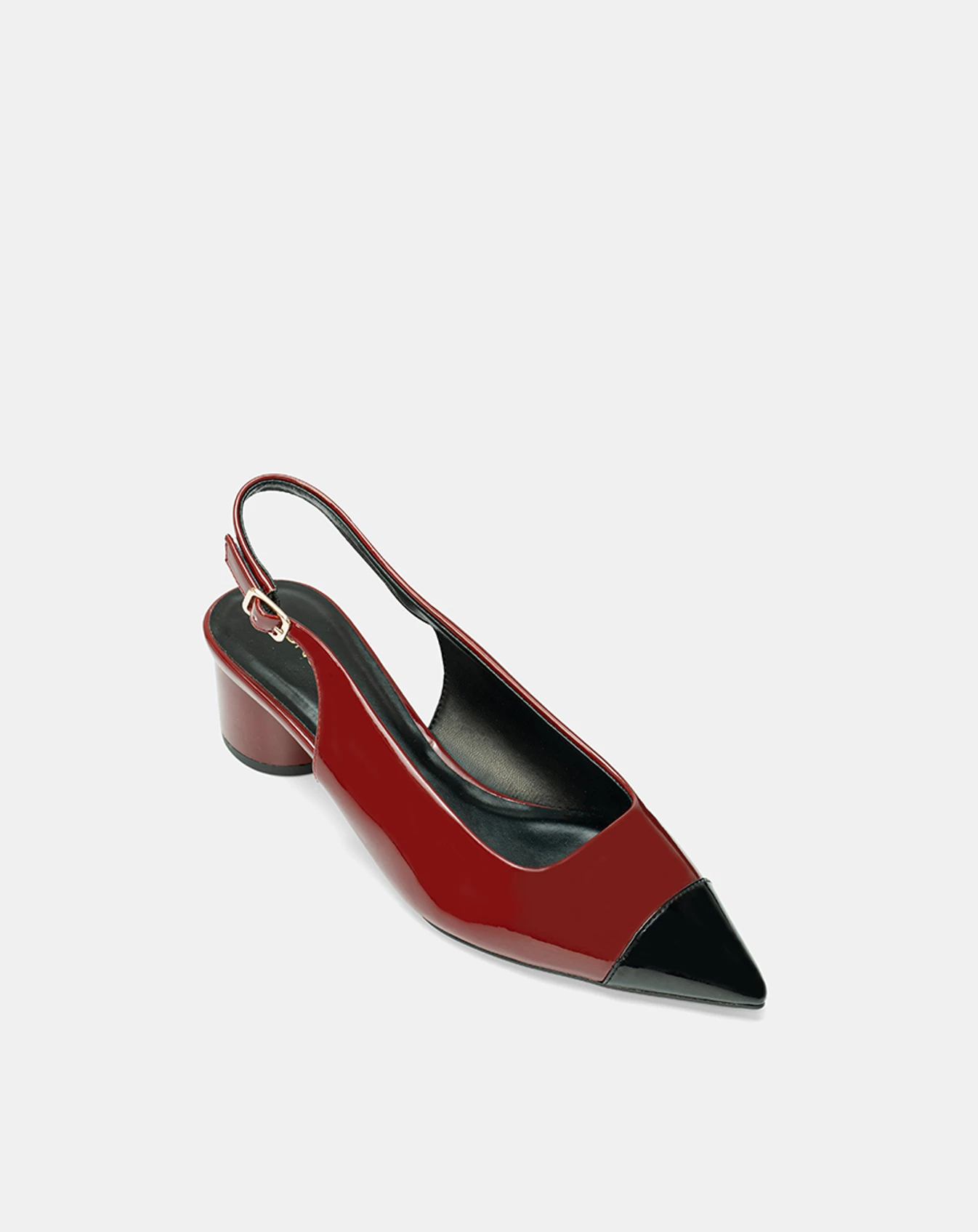 Giày Cao Gót Slingback Mũi Nhọn Phối Toecap - Image 6