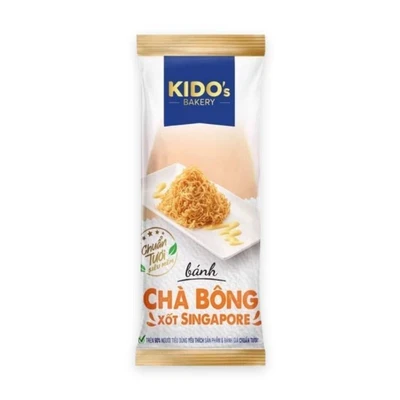 Bánh chà bông xốt Singapore Kido cái 55g
