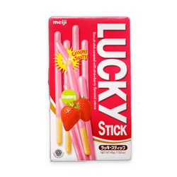 Bánh Lucky stick strawberry Meiji hộp 45g