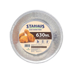 Bộ 5 khay nhôm tròn Stahaus 630ml (14cm) (1 Bộ)
