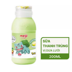 Sữa thanh trùng vị dưa lưới Meiji chai 200ml (1 Chai)